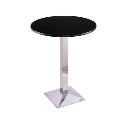 42 217 Chrome Table,30 Dia. Top